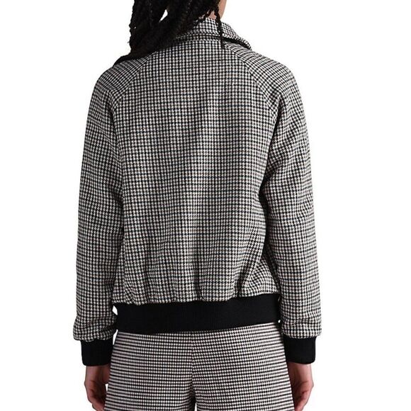Lili Sidonio by Molly Bracken, Houndstooth Bomber Jacket - Size Medium - Picture 2 of 10